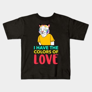 All colors of love Kids T-Shirt